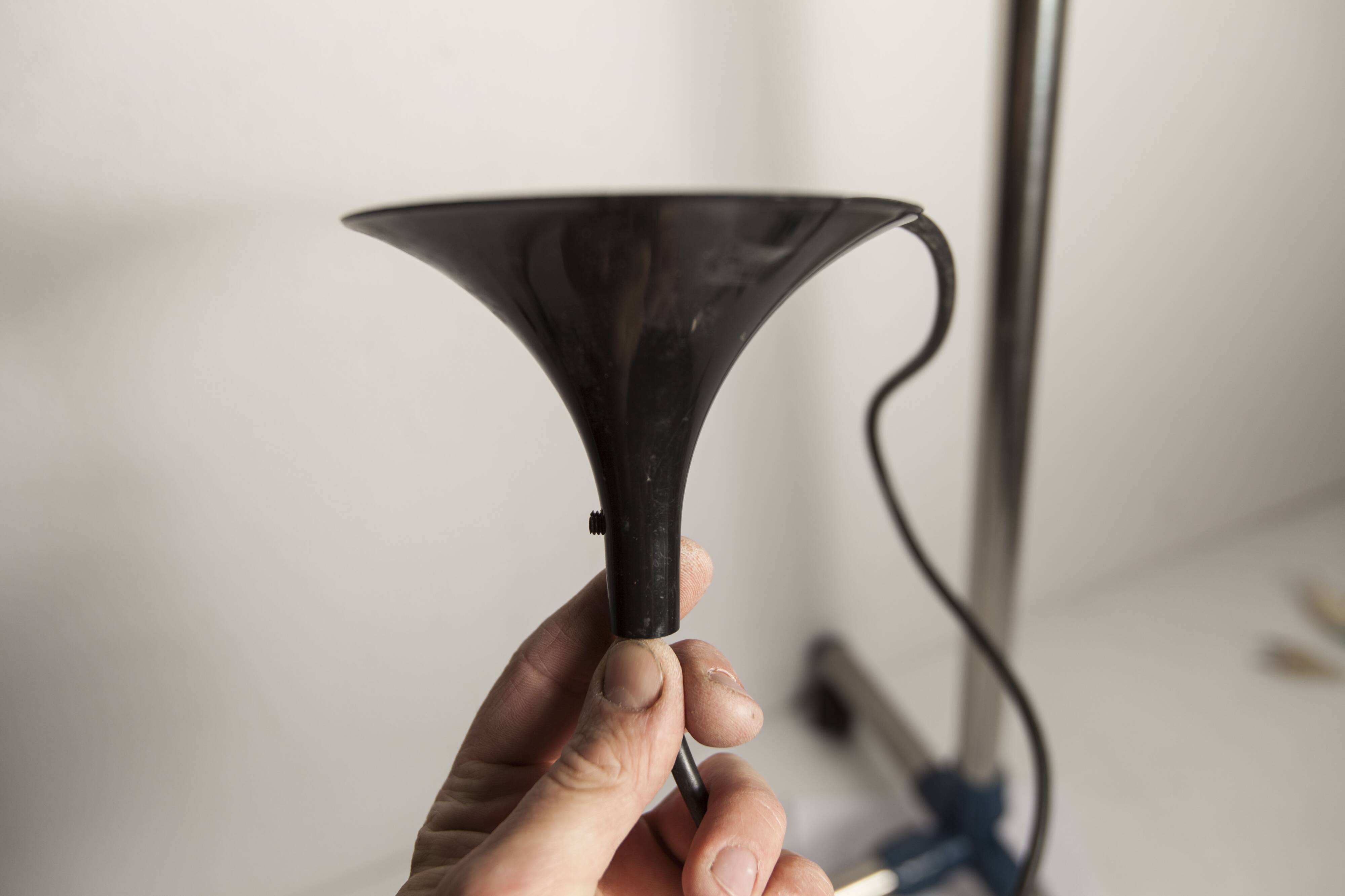 1970 white opaline tulip cone pendant lights (6 available)