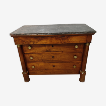 Commode noyer empire