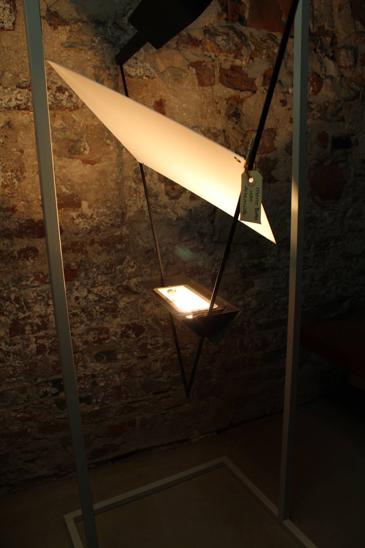 Geometric suspension pendant by Mario Botta for Artemide