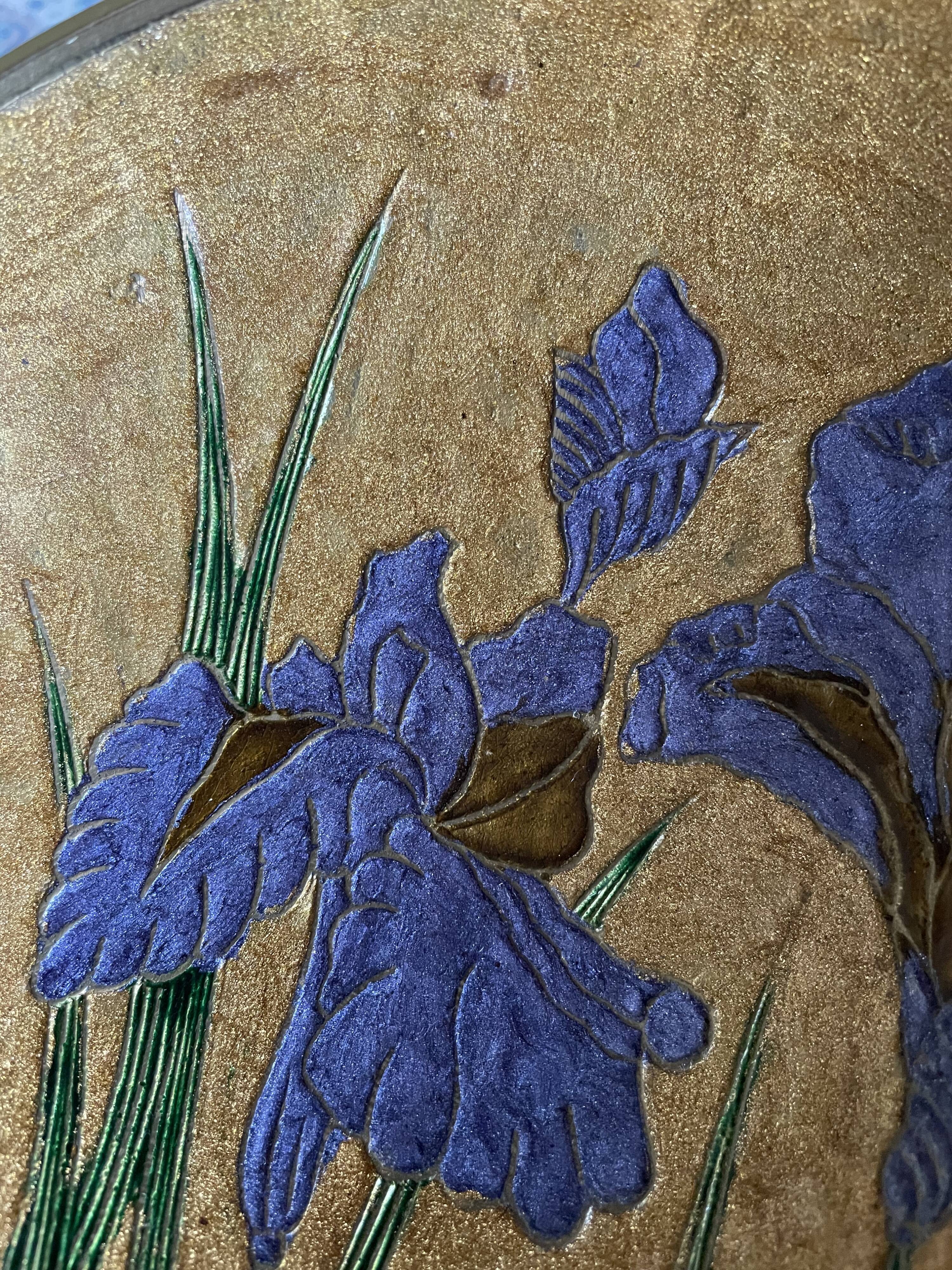 Cloisonné enamel dish 70s