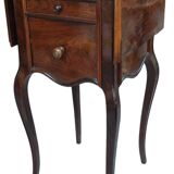 Pair of old bedside tables with flaps