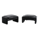 Pair of Maralunga ottomans, Vico Magistretti for Cassina, Italy, 1973