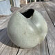 Superb sculptural vase in vintage glazed stoneware (1970s/1980s), re