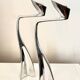 Swan candlesticks by Matthew Hilton 1980