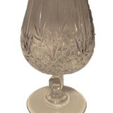 2 crystal cognac glasses