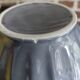Ribbed earthenware bowl