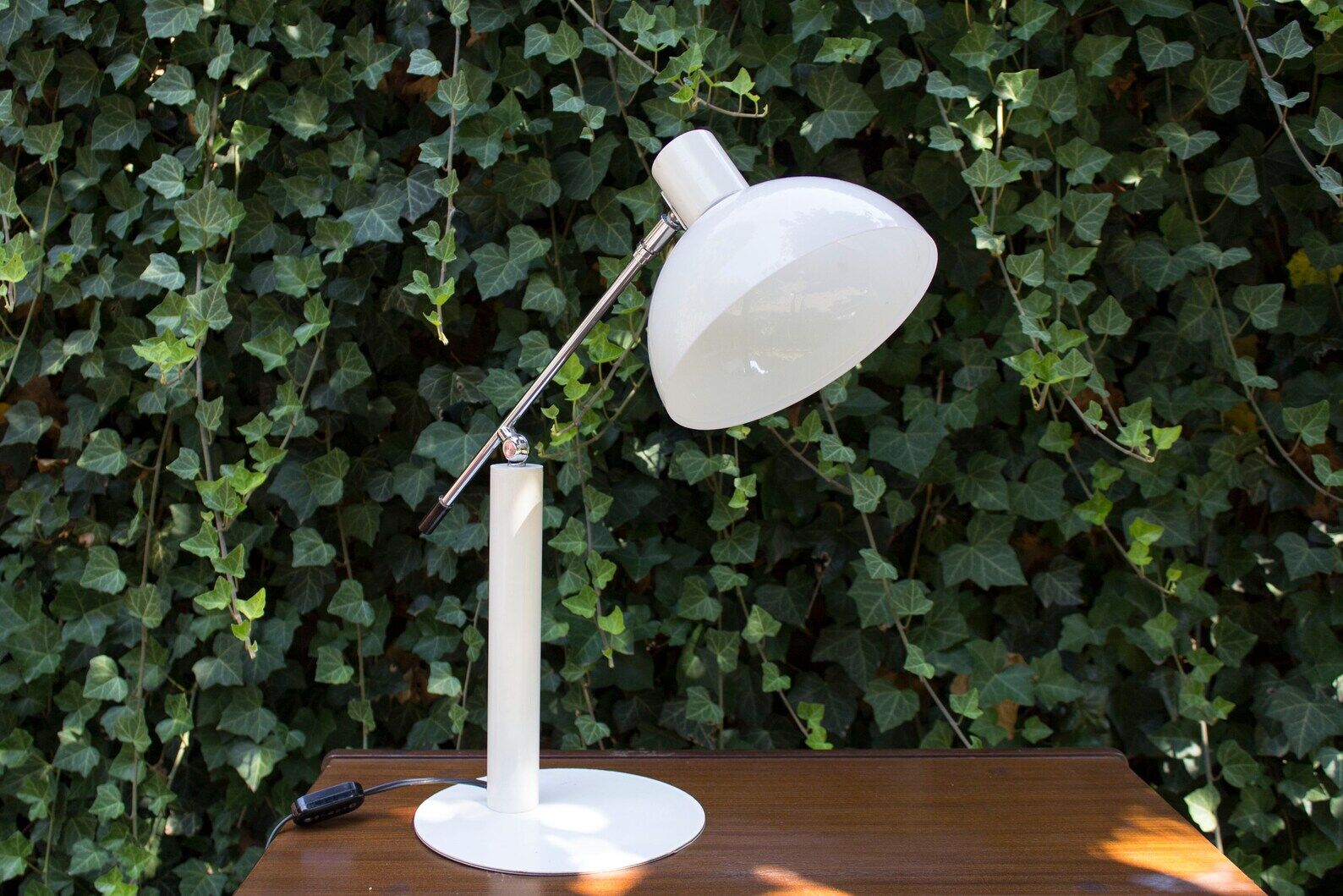 Vintage white desk lamp