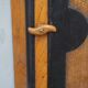 Antique  Swedish 18th Century Oak Hanging Corner Cabinet, 1711