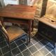 Schoolboy desk and his chair