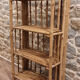 bamboo folding library, vintage, 60s