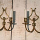 Paire appliques en Laiton