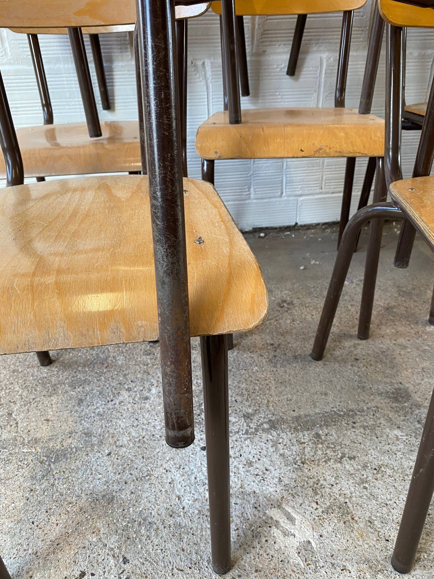 Lot 8 school chairs