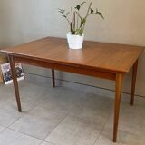 Vintage teak table with extensions