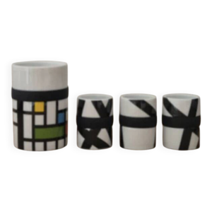 lot de 4 tasses design