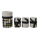 Set of 4 Mondrian design mugs