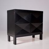 Brutalist sideboard in blackened oak