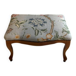 Tabouret repose-pieds - motif floral