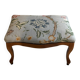 Louis XV style footstool with floral pattern