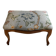 Louis XV style footstool with floral pattern