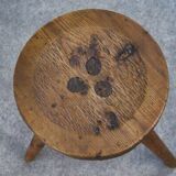 Gouge-carved stool, 1960s