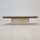 Table basse italienne en travertin et granit