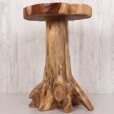 Natural teak tree root table 35x50 cm
