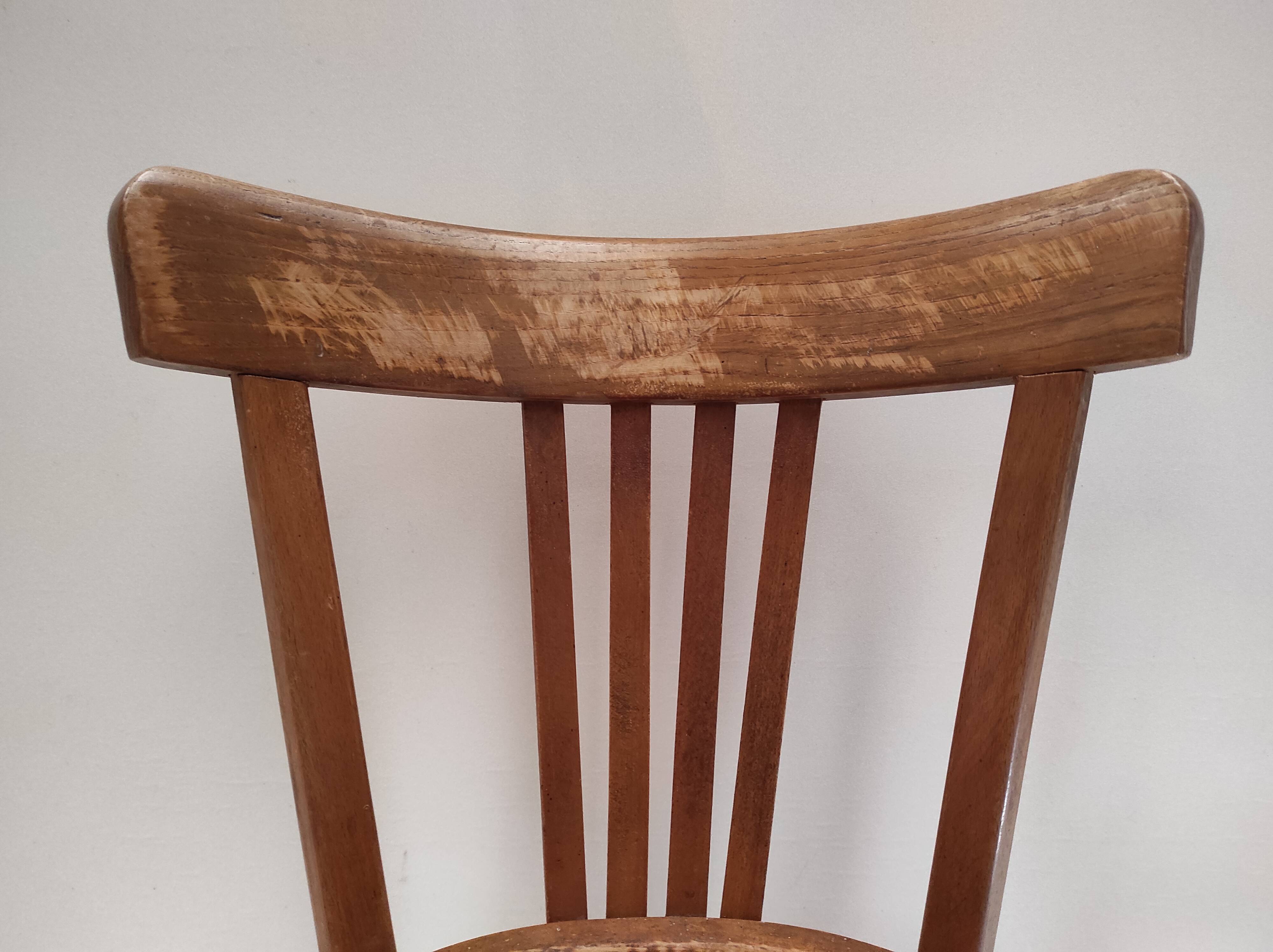 Beech wood bistro chair