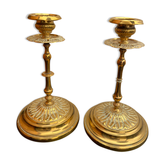 Pair of candle holders