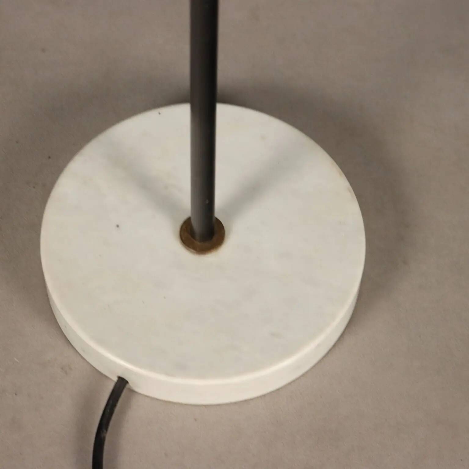 Vintage floor lamp in aluminium and metal, design, Italy, 1960s