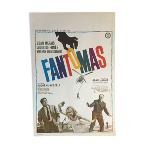 Affiche belge Fantomas