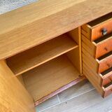 Scandinavian sideboard with 5 vintage drawers