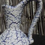 Small blue and white vase