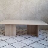 Coffee table in travertine