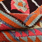 Pink Vintage Kilim Runner Rug, 95x325Cm