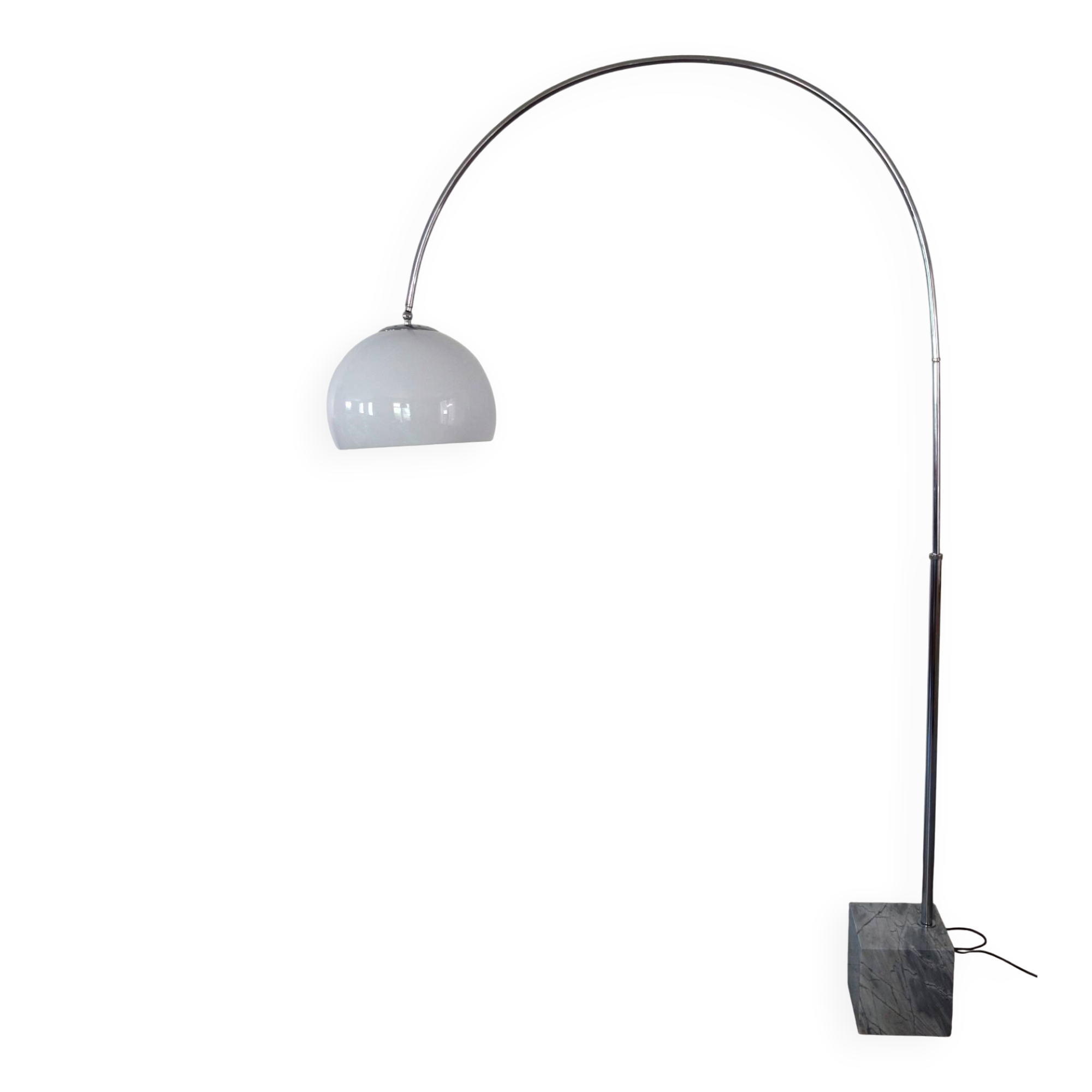 Arc floor lamp space age dlg Guzzini 1970s