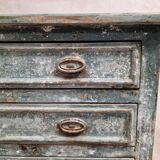 Petite commode semainier patiné