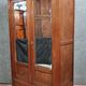 Art Deco period library cabinet in solid oak with honey patina circa 1925