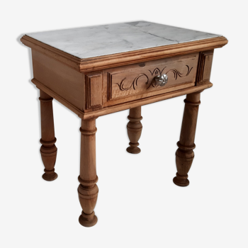 Bedside table marble top