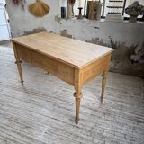 Blonde walnut desk and pine top 1900