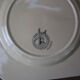 5 square dessert plates decorated with small flowers Moulin des Loups
