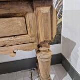 wooden console with drawers