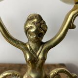 Paire de chandeliers en bronze