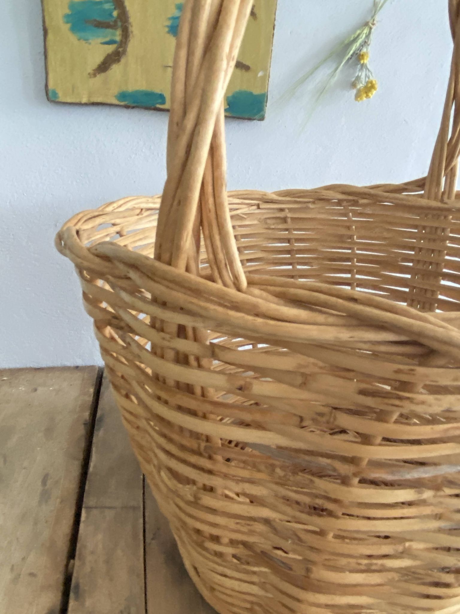 Panier rond rotin 35 cm diamètre