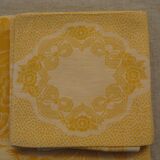 Vintage gold square tablecloth