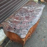 Louis XV style chest of drawers stamped "Gouffe"