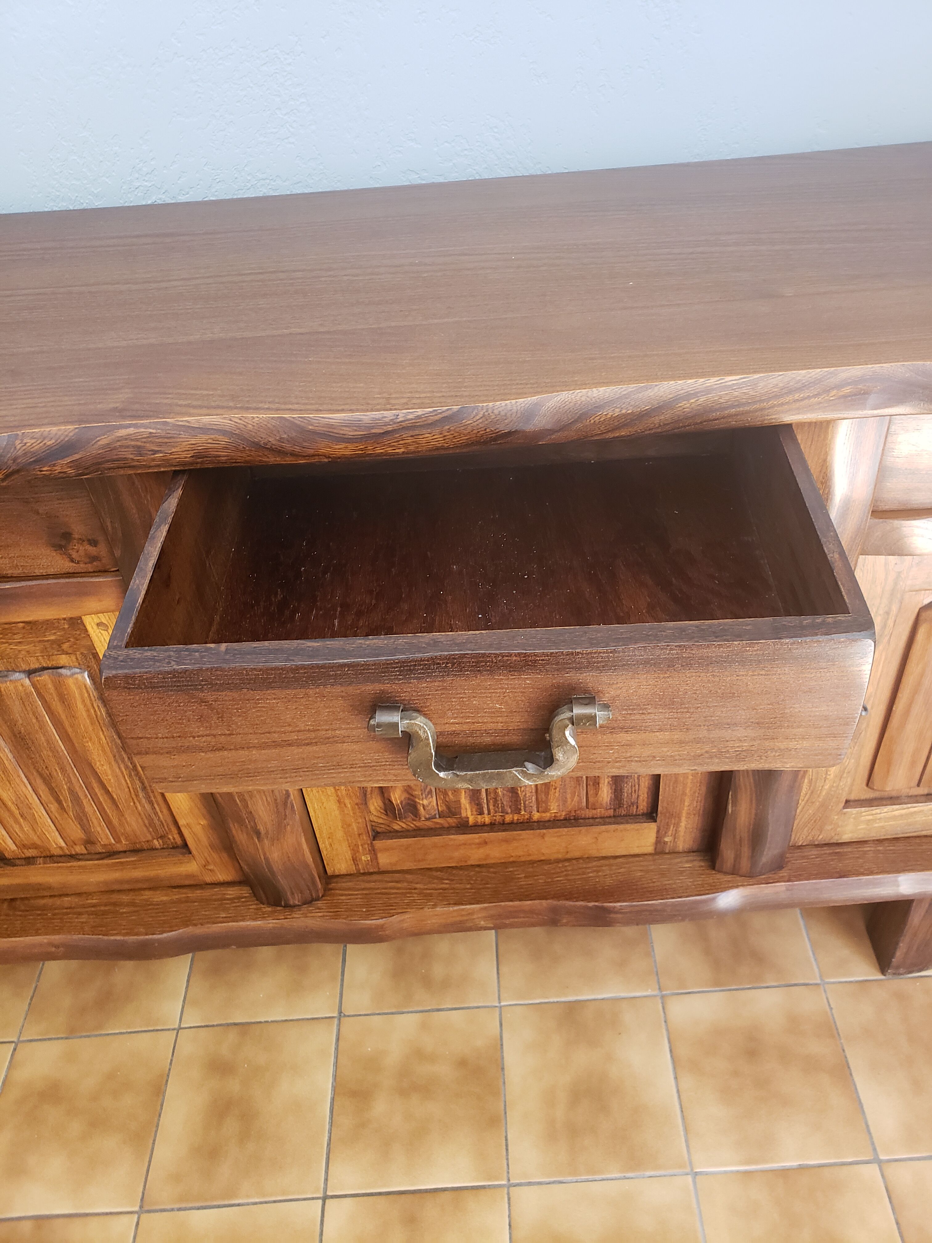 Massive wooden sideboard