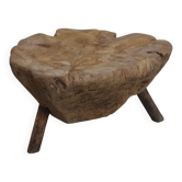 Billot table basse brutaliste