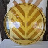 Plat de service ambre