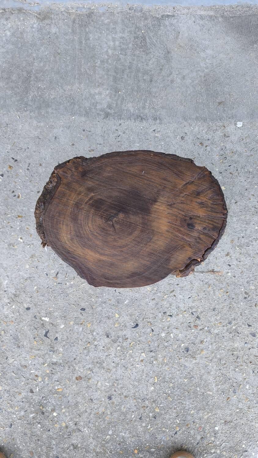 Solid oak tripod stool 1960