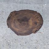 Solid oak tripod stool 1960